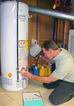 Fremont water heater repair & installation specialist performs a maintenance
